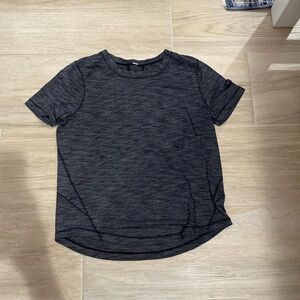Limited Edition Lululemon Short Sleeve Shirt Love Tee - Size 6 - Heather Black